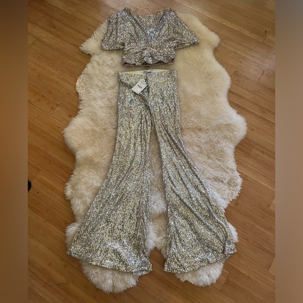 Zara sequin two piece set